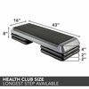 The Step Health Club Size Platform With Four 4 Original Risers - Grey F1011W